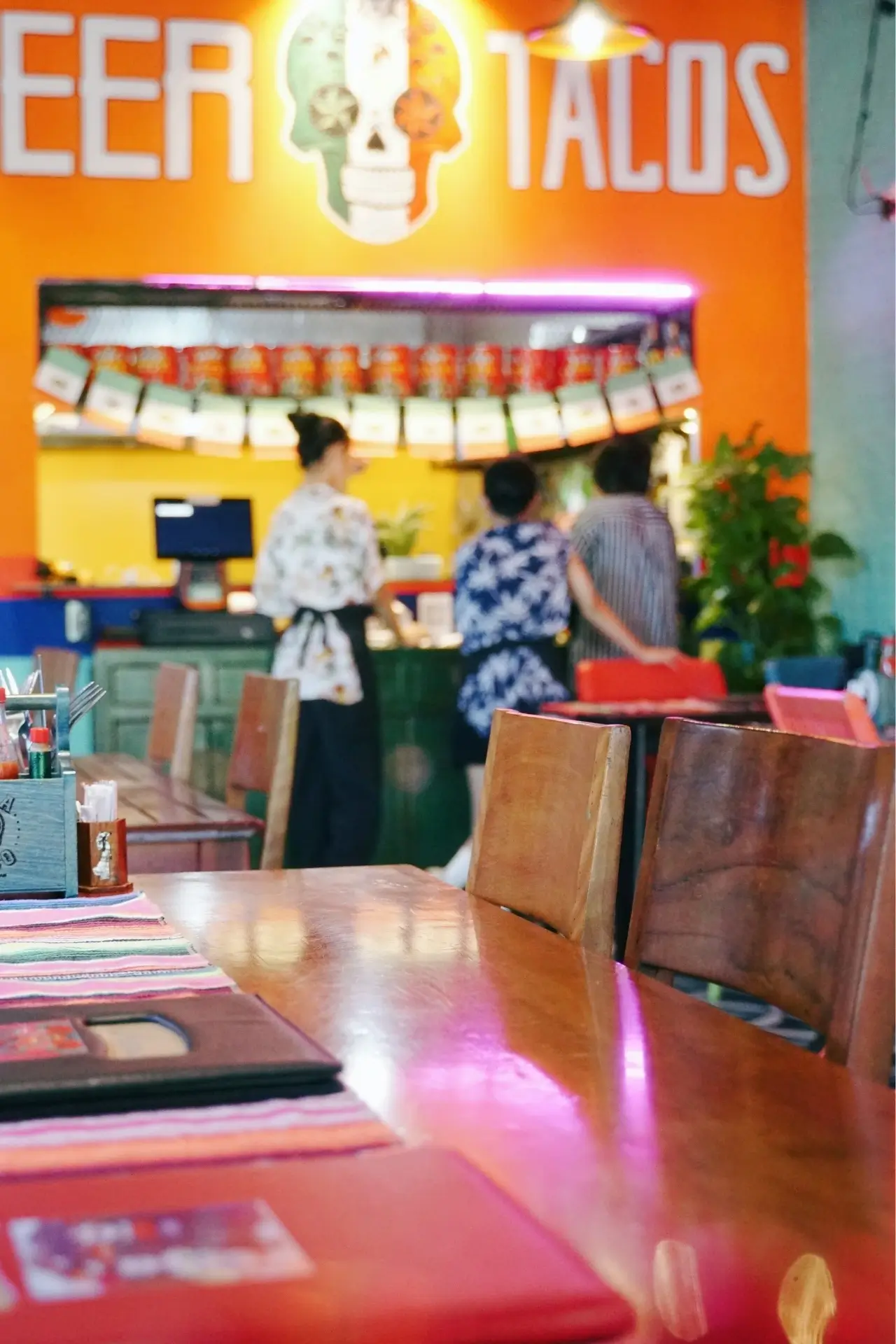Unique beach-themed decor at Casa Loco An Bang.