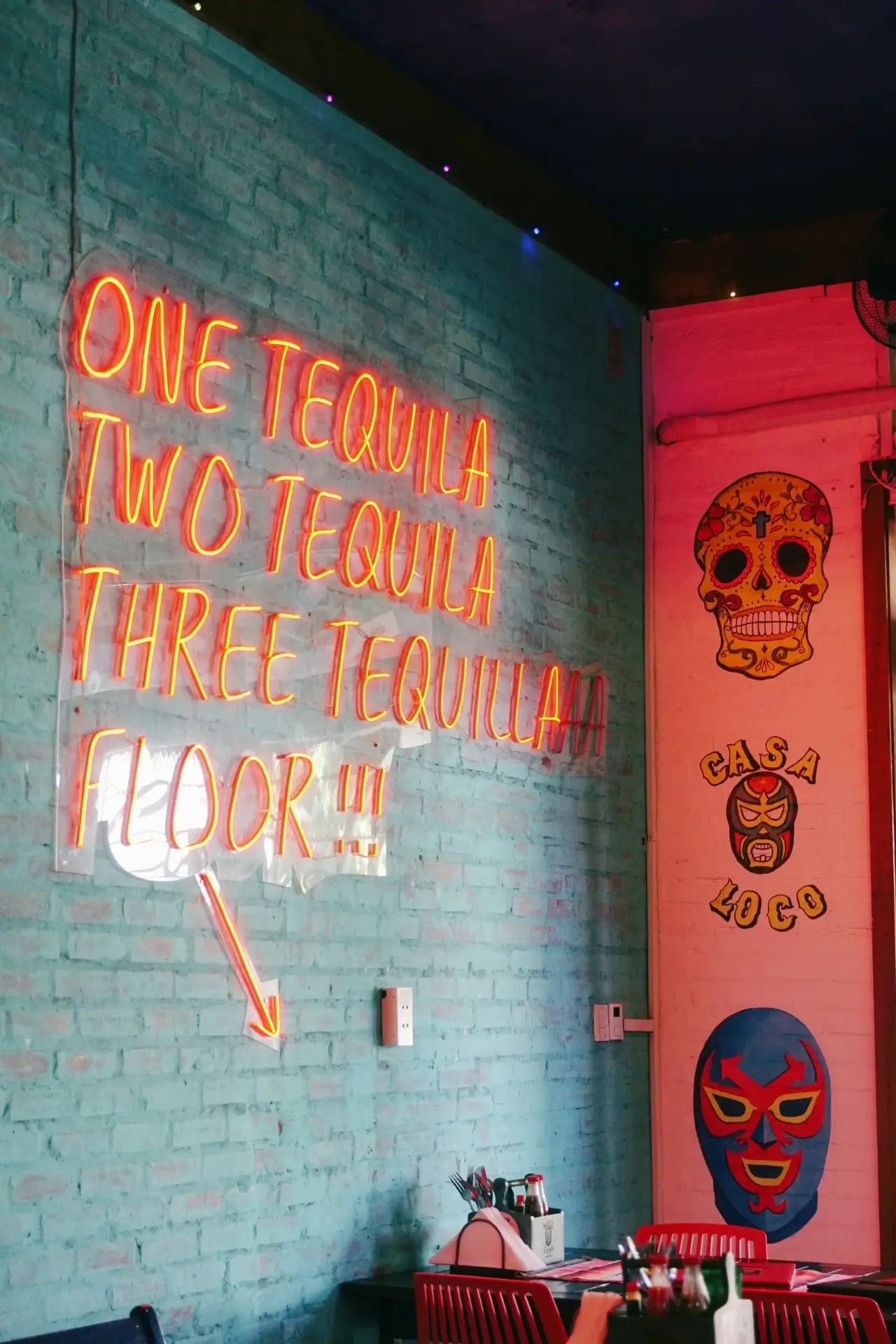 Unique beach-themed decor at Casa Loco An Bang.