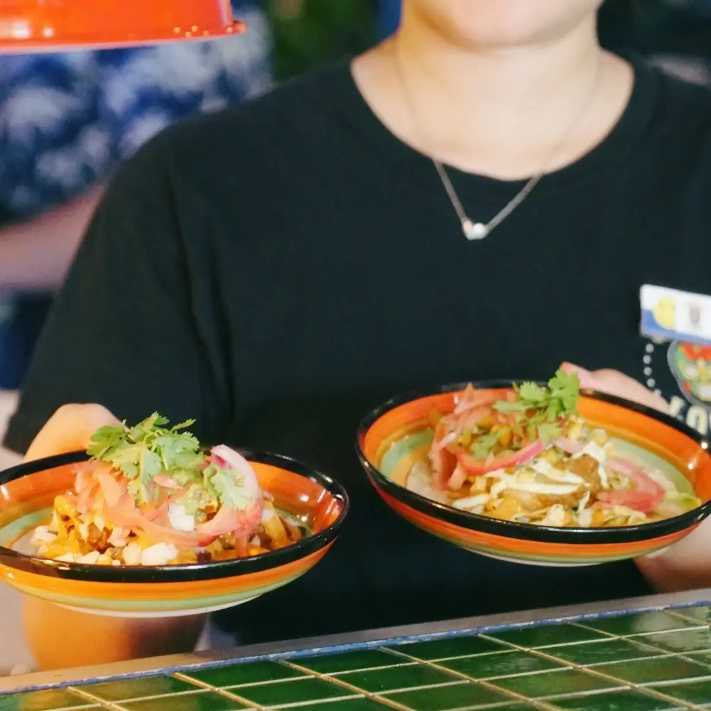 A plate of authentic Mexican tacos at Casa Loco Da Nang.