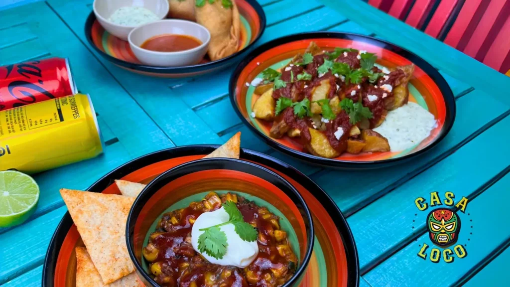 A delicious and safe gluten-free meal of tacos and guacamole at Casa Loco Da Nang